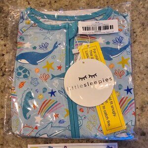 NWT 2T Little Sleepies Ocean Pals Zippy
